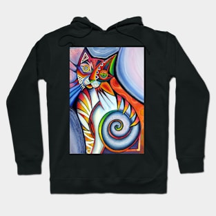 Abstract cat 3 Hoodie